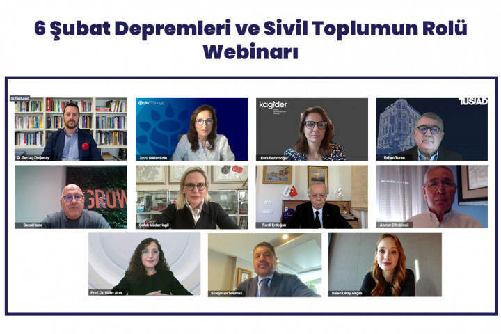 6 Şubat Depremleri ve Sivil Toplumun Rolü Webinarı