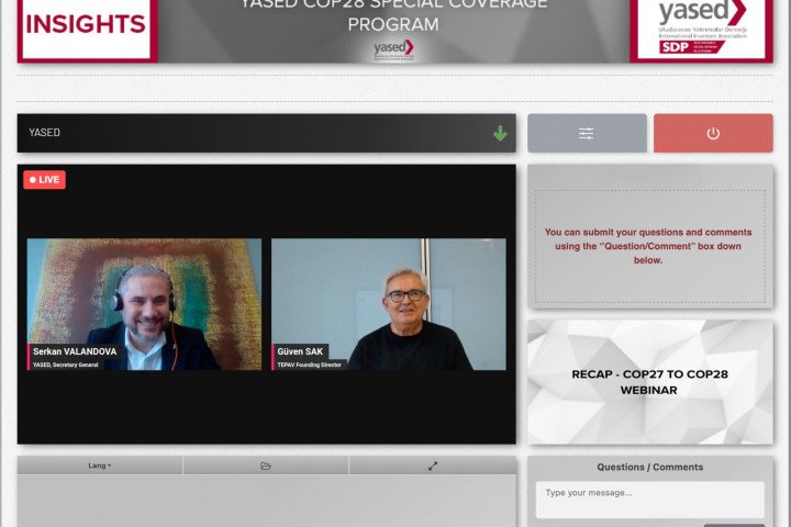 YASED, COP27’den COP28’e Webinarı