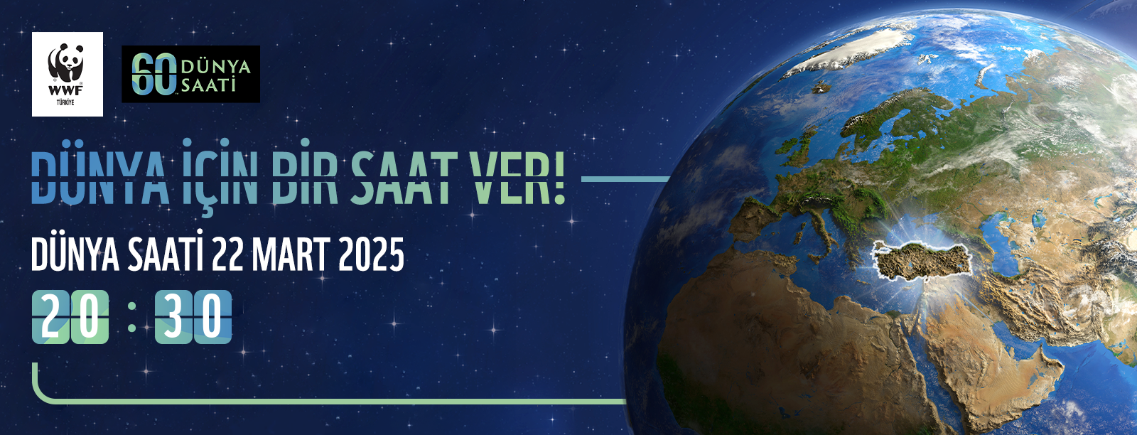 Bir Saatini Dünyaya Ver; Geleceğe Zaman Kazandır