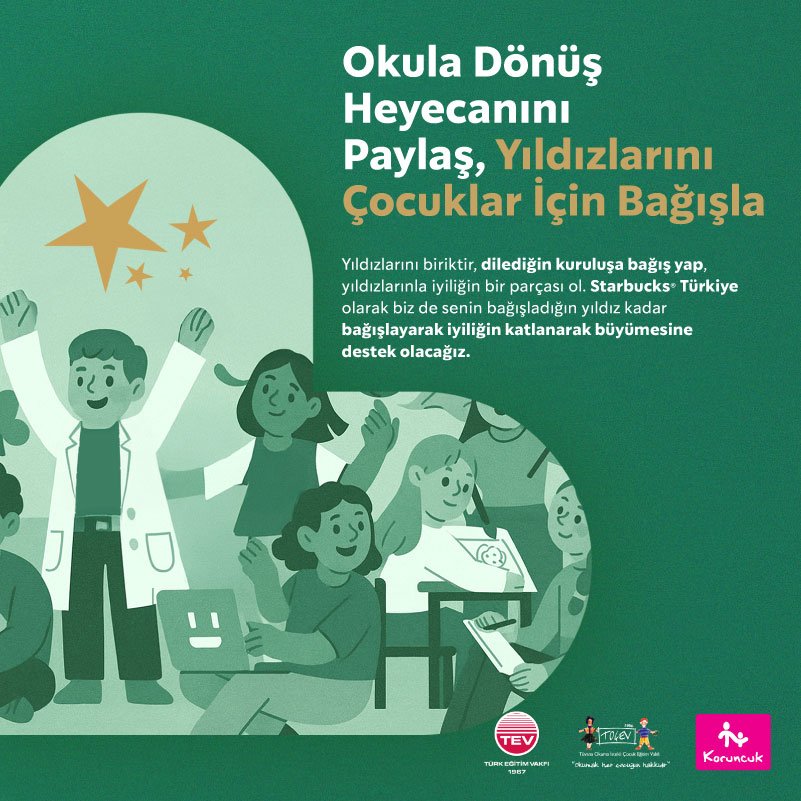 Starbucks’ta ‘Yıldızların İyiliğe Dönüşüyor’