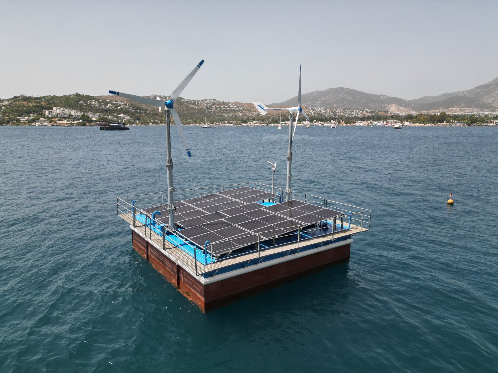 default Bodrum Belediyesi Deniz Suyunu Güneş Ve Rüzgarla Arıtmaya Başladı