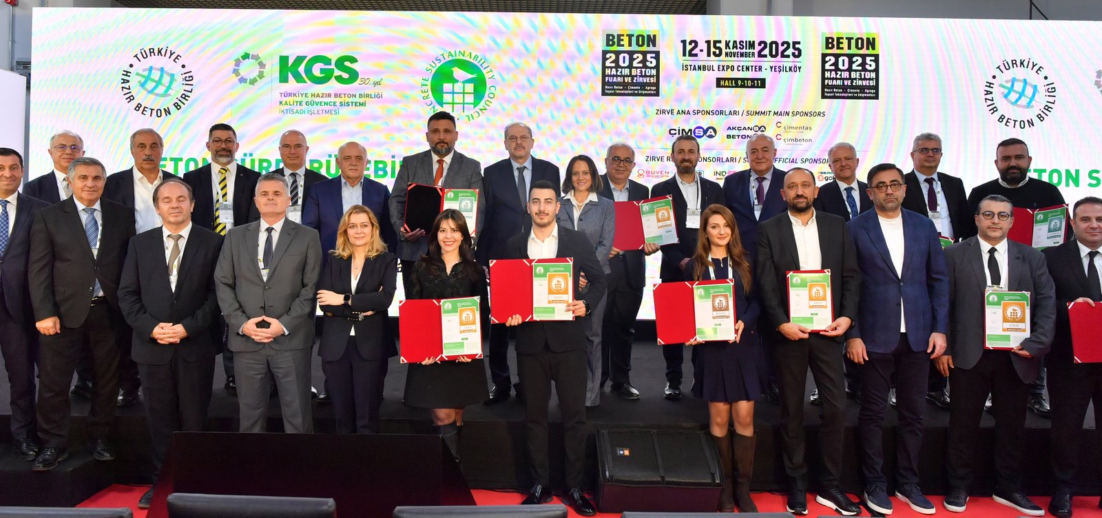 CSC_Sertifika_Toreni_105022174 Beton Sürdürülebilirlik Konseyi (CSC) Sertifikası alan tesislere sertifikaları takdim edildi