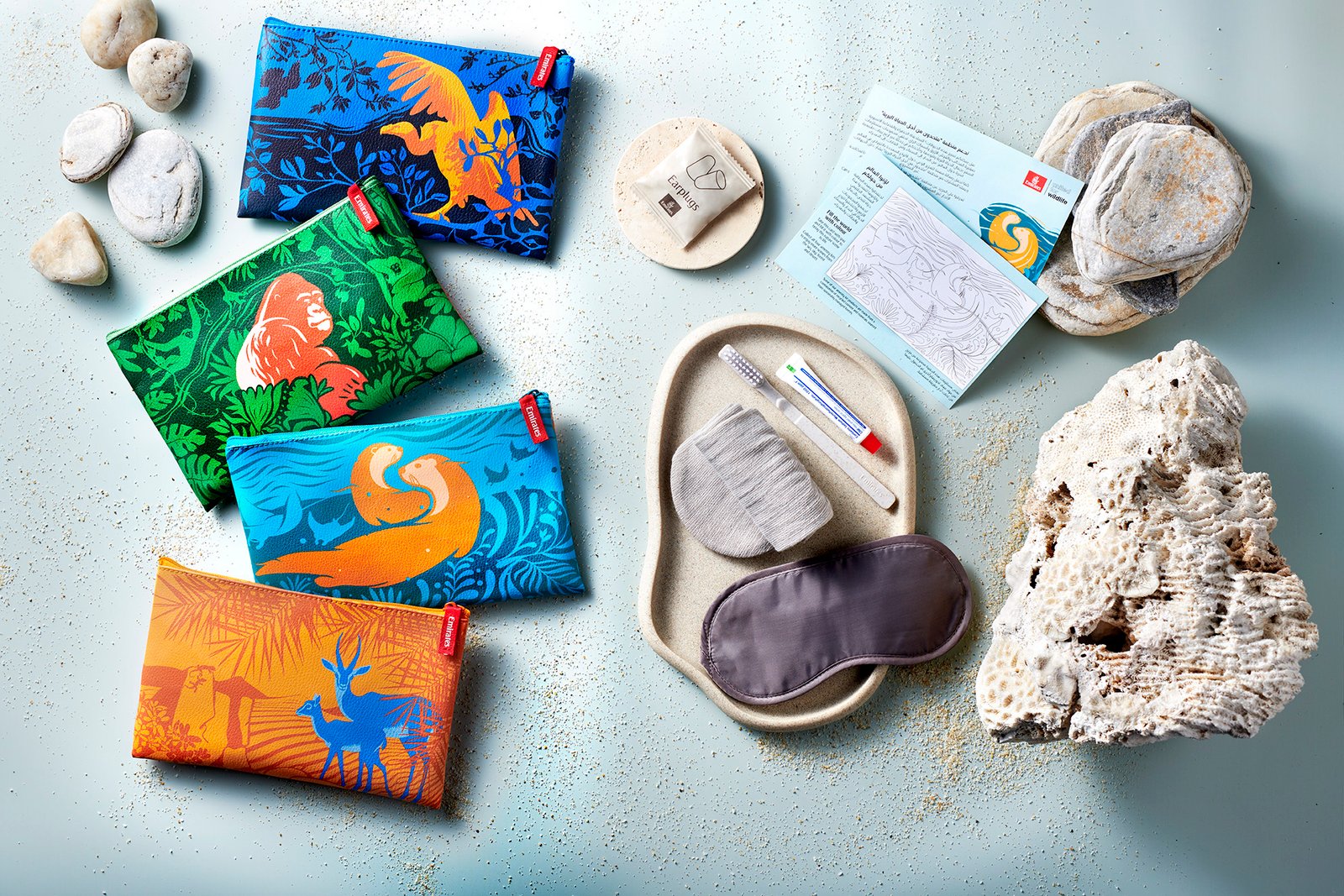 1765981959_EMIRATES_AMENITY_KIT_2 Emirates nesli tehlike altındaki türlere dikkat çeken yeni konfor kiti koleksiyonunu tanıttı