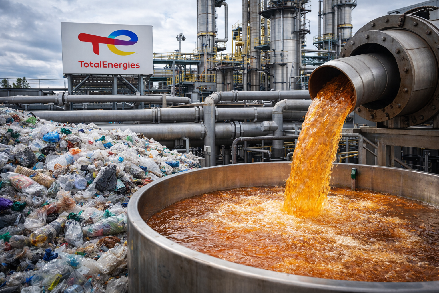 TotalEnergies Plastik Atık için Kimyasal Geri Dönüşüm Tesisini Açtı