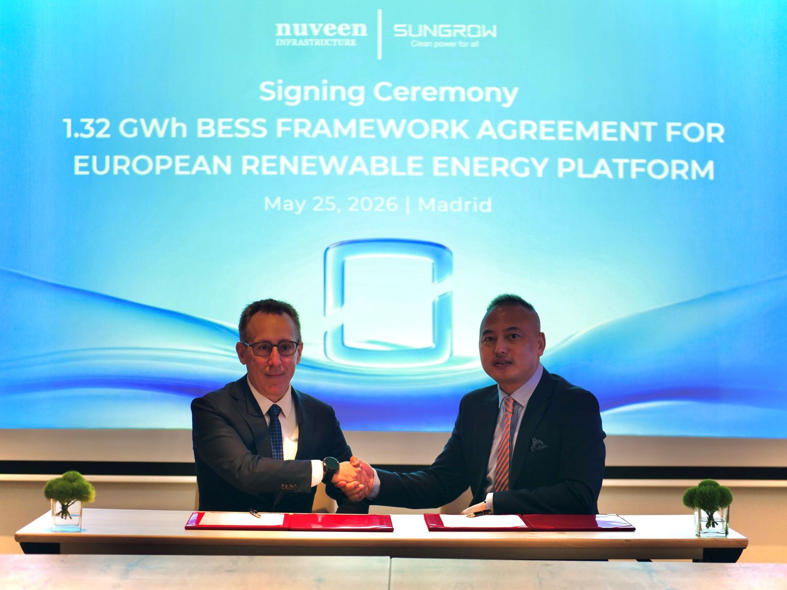 Sungrow-Nuveen-Anlasmasi Sungrow, Avrupa’da 1,32 GWh’lik Enerji Depolama Anlaşmasına İmza Attı