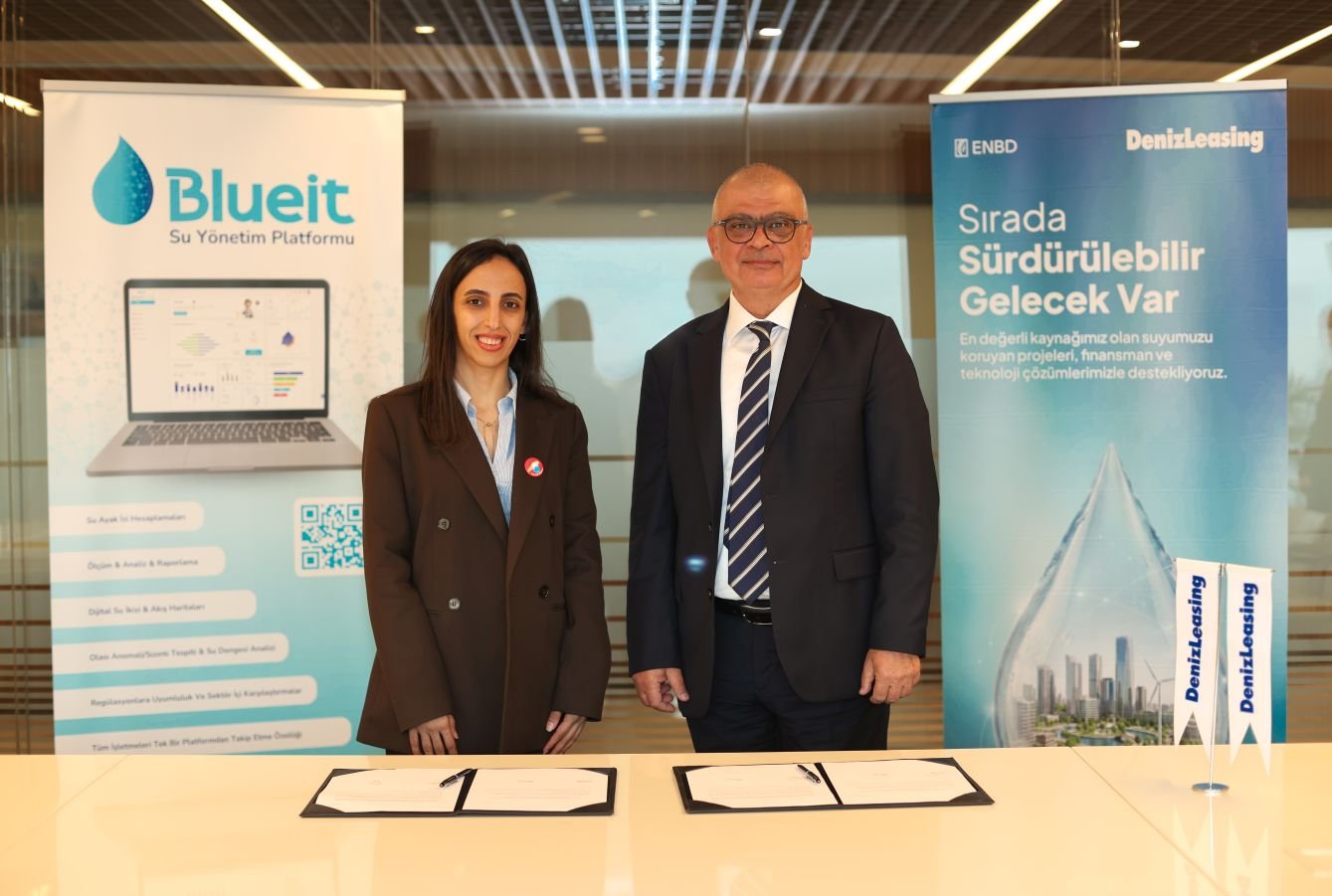 DenizLeasing ve akıllı su yönetimi teknolojileri geliştiren Blueit, işletmelerin su tüketimini ölçme, izleme ve azaltmaya yönelik yatırımlarına leasing finansmanı sağlamak üzere iş birliği yaptı.